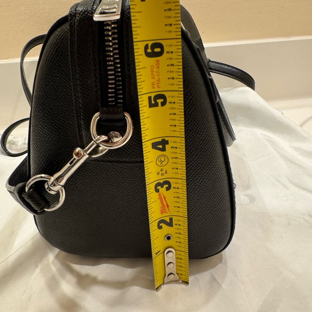 Coach Black Leather Rowan Satchel - Picture 7 of 7